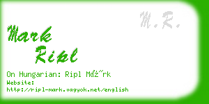 mark ripl business card